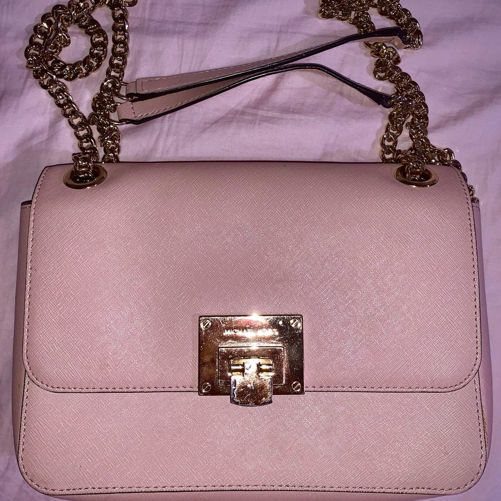 Michael Kors soft pink crossbody.